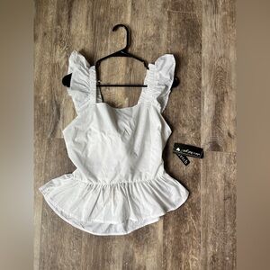 NWT Who’s That Girl white tank top- Size Medium